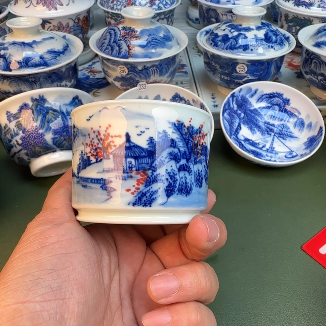 陶纯手工纯手绘茶具338