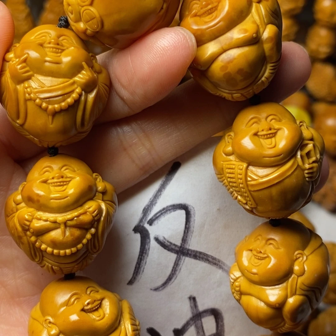 【***】手串/手链橄榄核上色弥勒精品