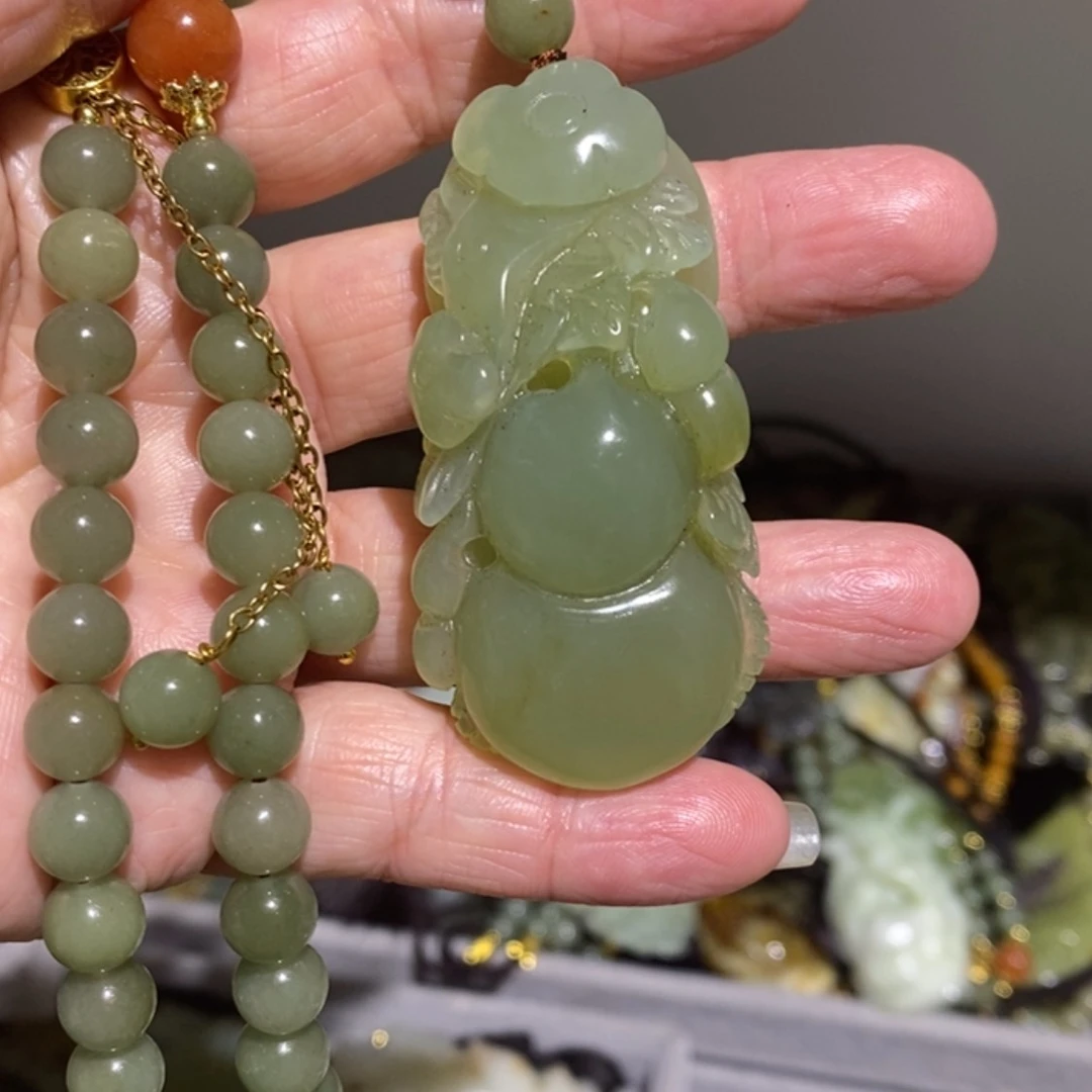 【闪购商品】岫玉毛衣链未镶嵌