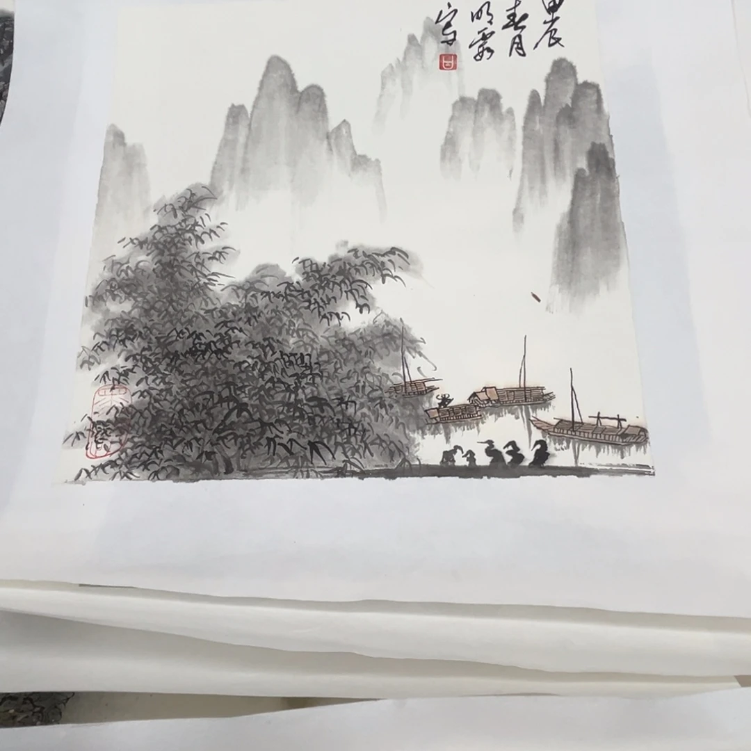 孙***君国画绘画作品多次参加全国