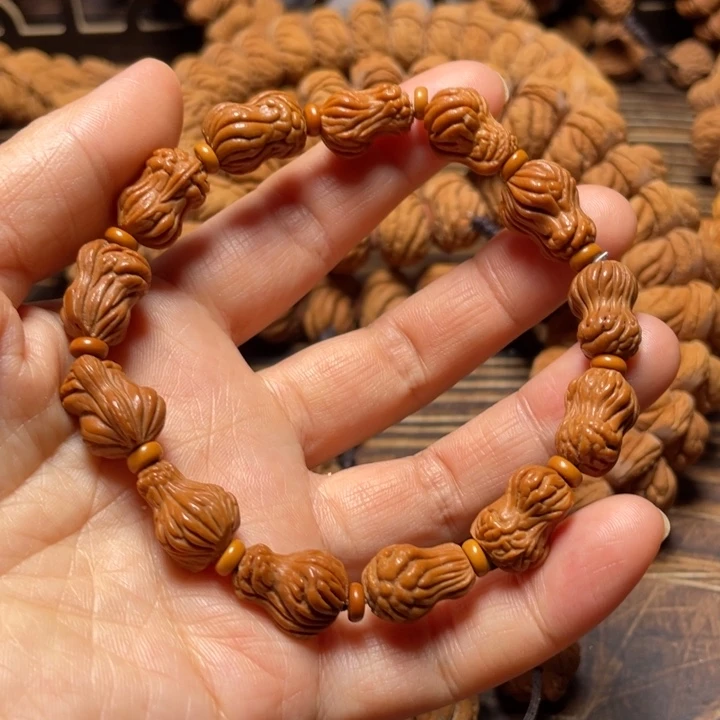 桃核手串花生手串11卡