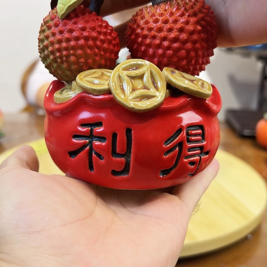 陶瓷荔枝得利鼓的