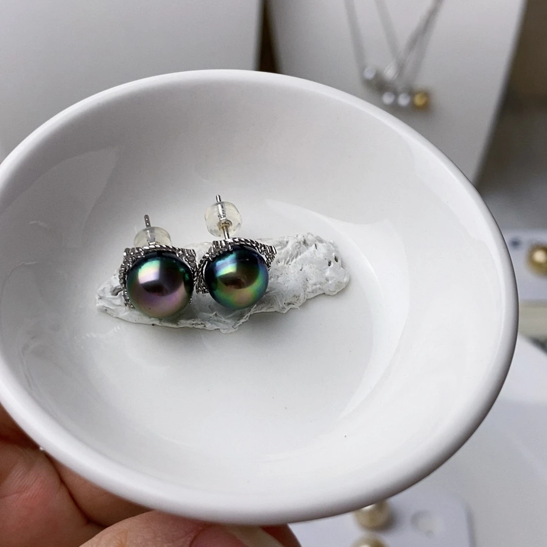 未镶嵌海水珍珠裸珠是**吖大溪地对珠9-10