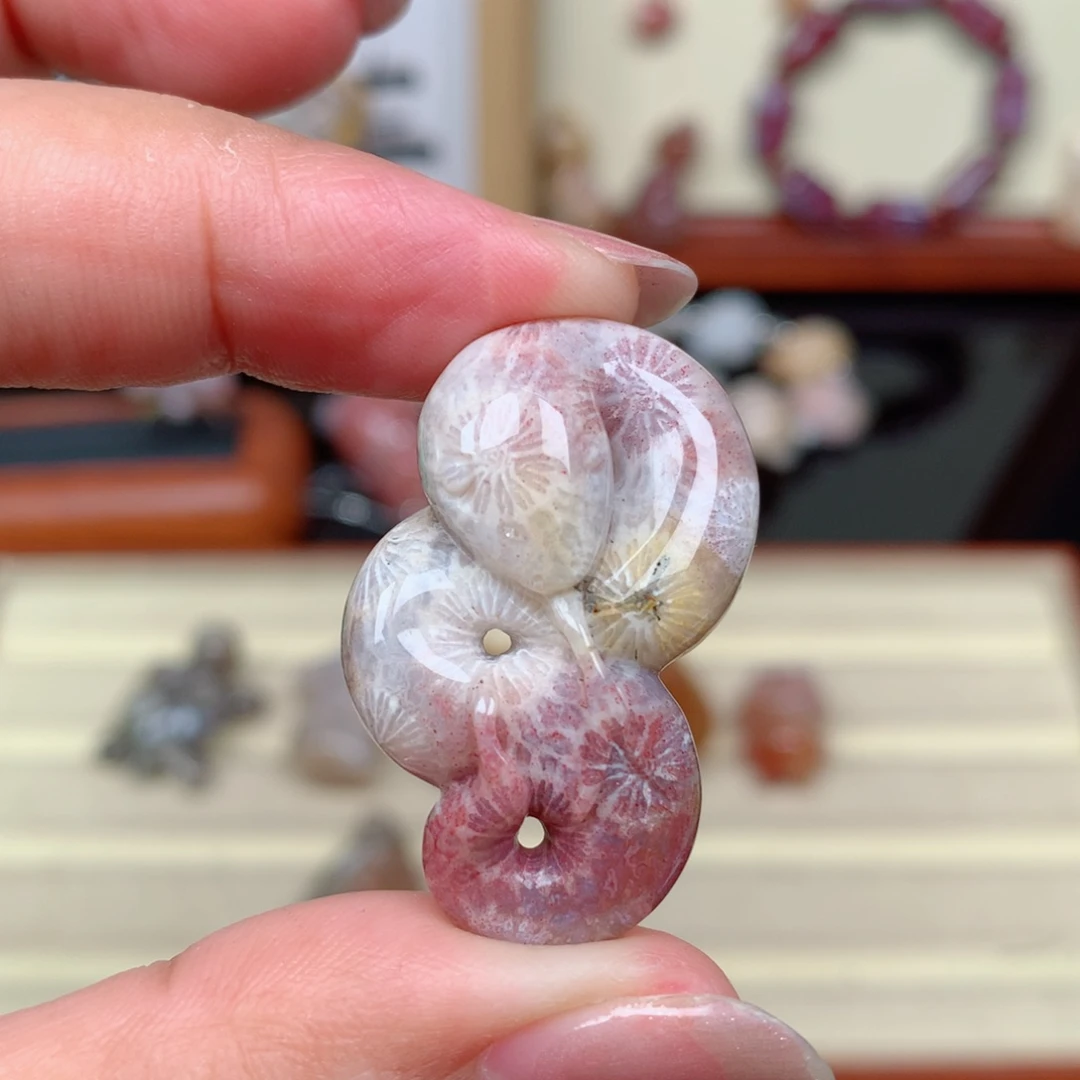 硅化玉珊瑚玉未镶嵌