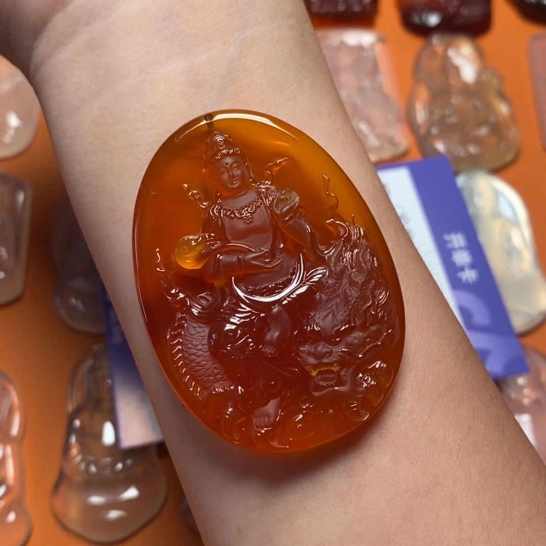 四***哥玛瑙/玉髓吊坠未镶嵌