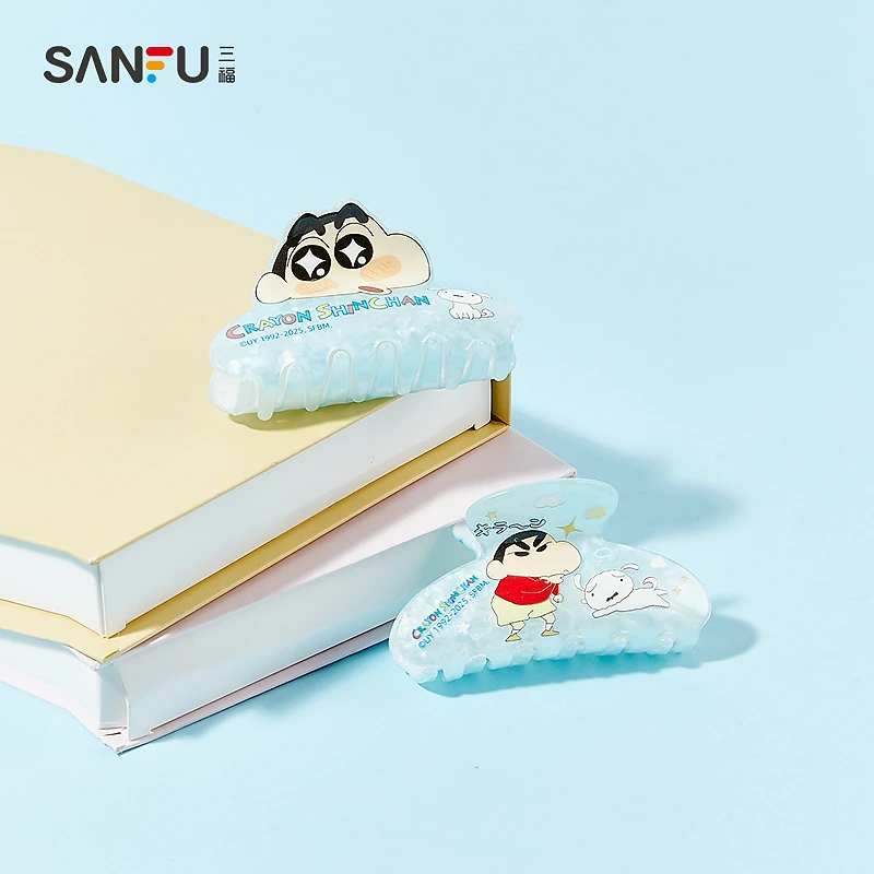 三福蜡笔小新爪夹单个 趣味可爱卡通创意发饰配饰发夹841180