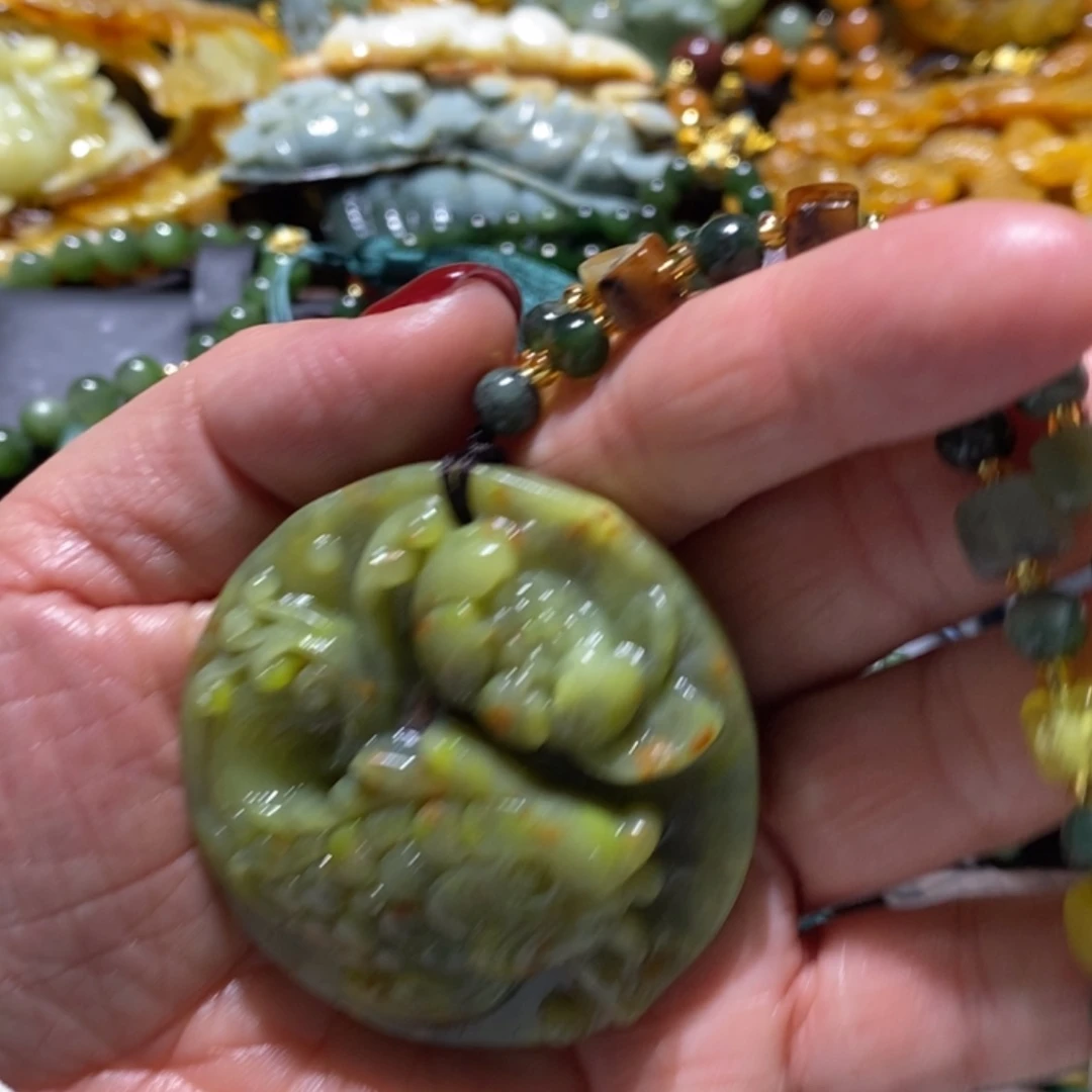 【闪购商品】岫玉毛衣链未镶嵌