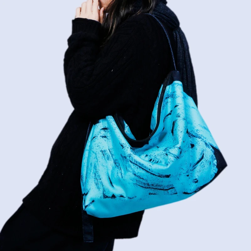 无则艺【横版大包】百搭时尚文艺显瘦加厚单肩慵懒风横版大包