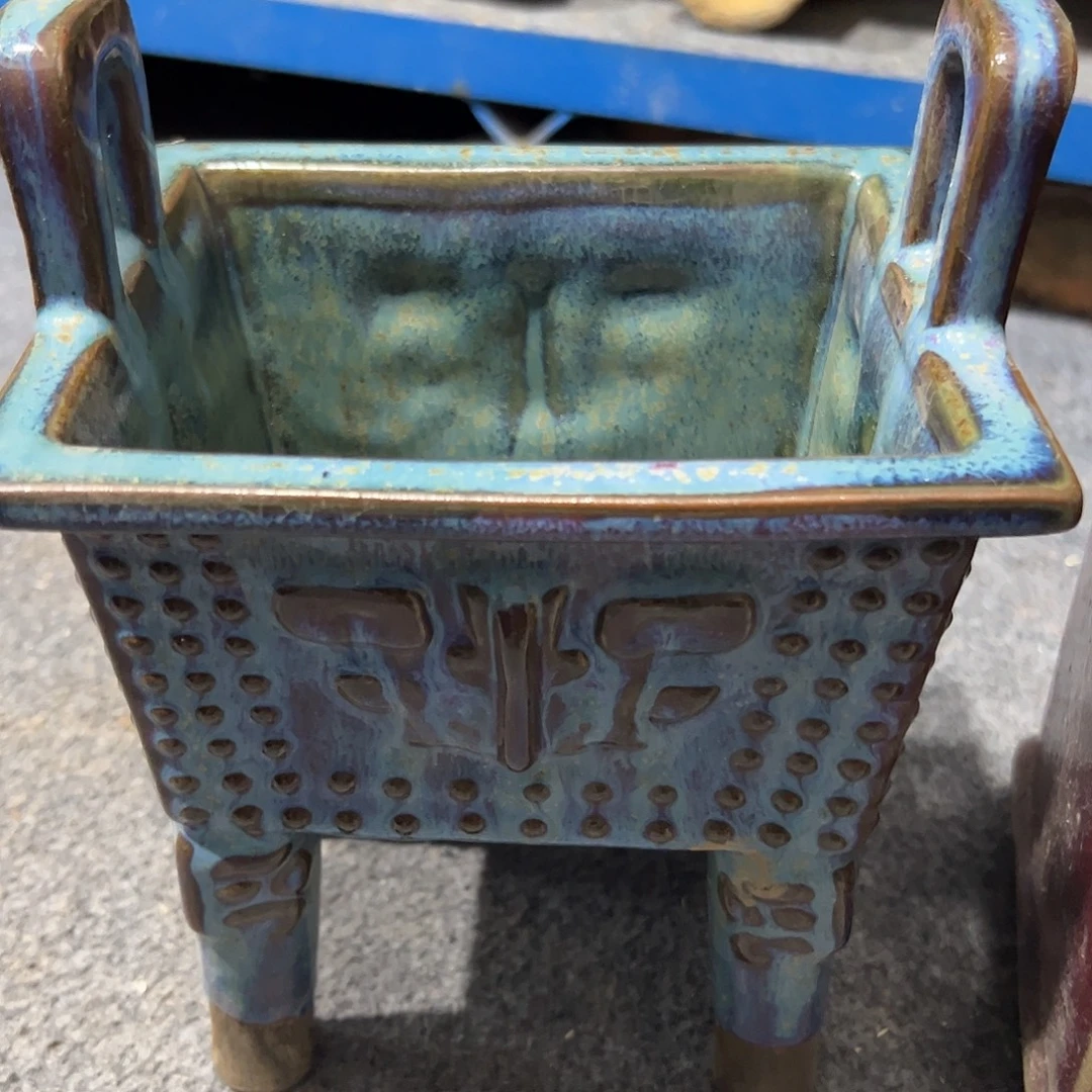 可***画瓦当摆件瓦当摆弄