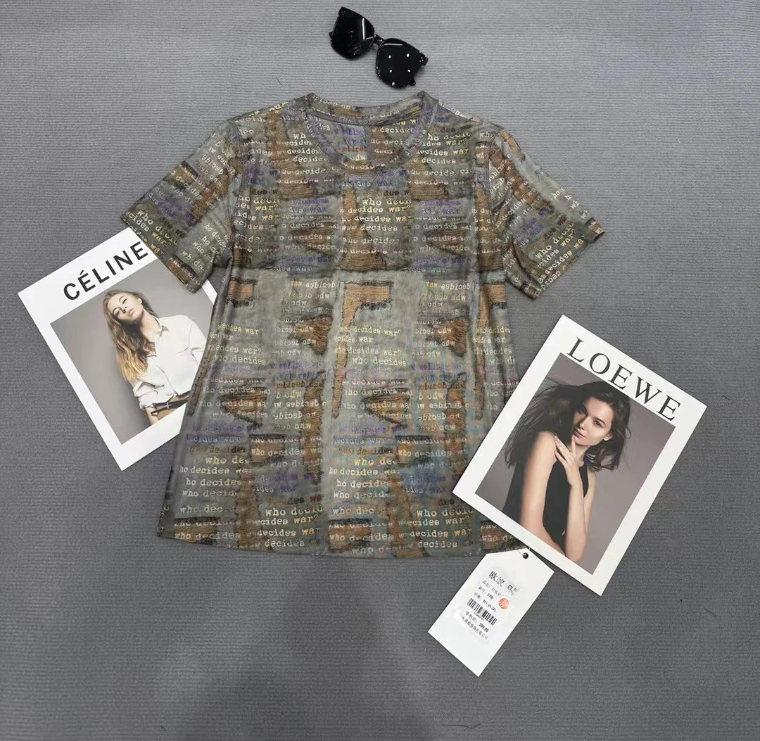 名媛家时尚精品欧货高版本短袖夏季休闲百搭