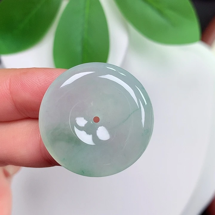 颈饰未镶嵌翡翠平安扣 27.4x6.0mm