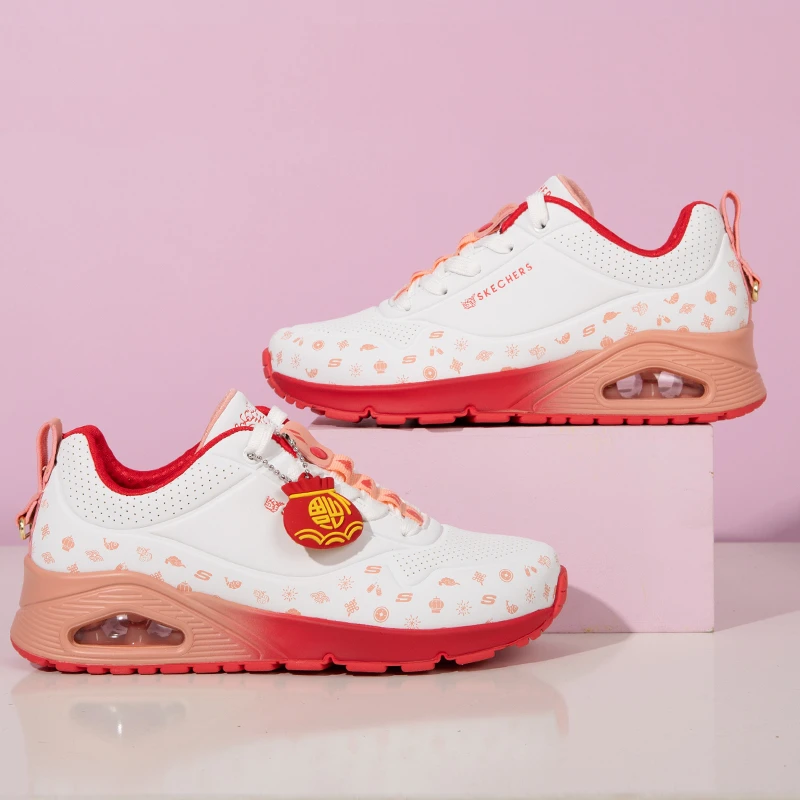 SKECHERS/斯凯奇圆头系带 包裹性支撑 低帮 生活休闲鞋177920