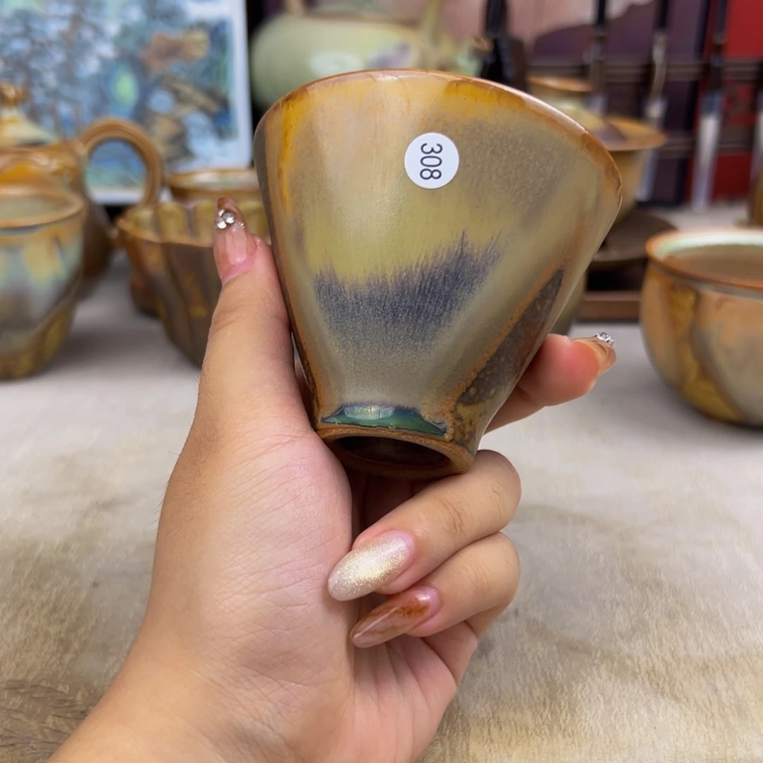杯纯手工柴烧主人杯