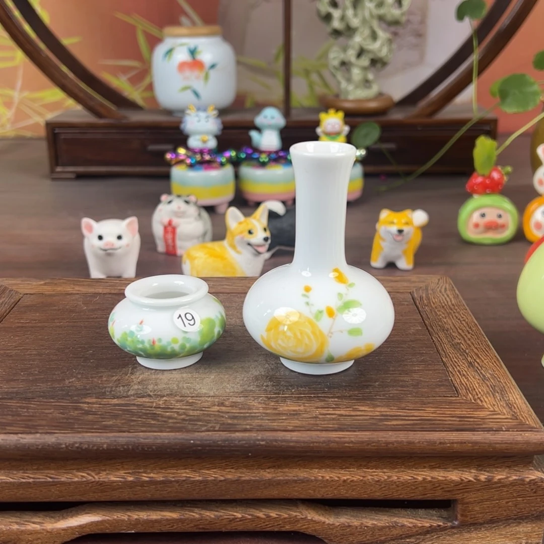 摆件呆**呆景德镇瓷器展在南京