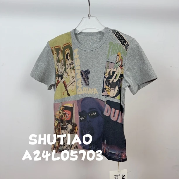 【SHUTIAO】2024秋冬：新款小众设计款T恤A24L05703