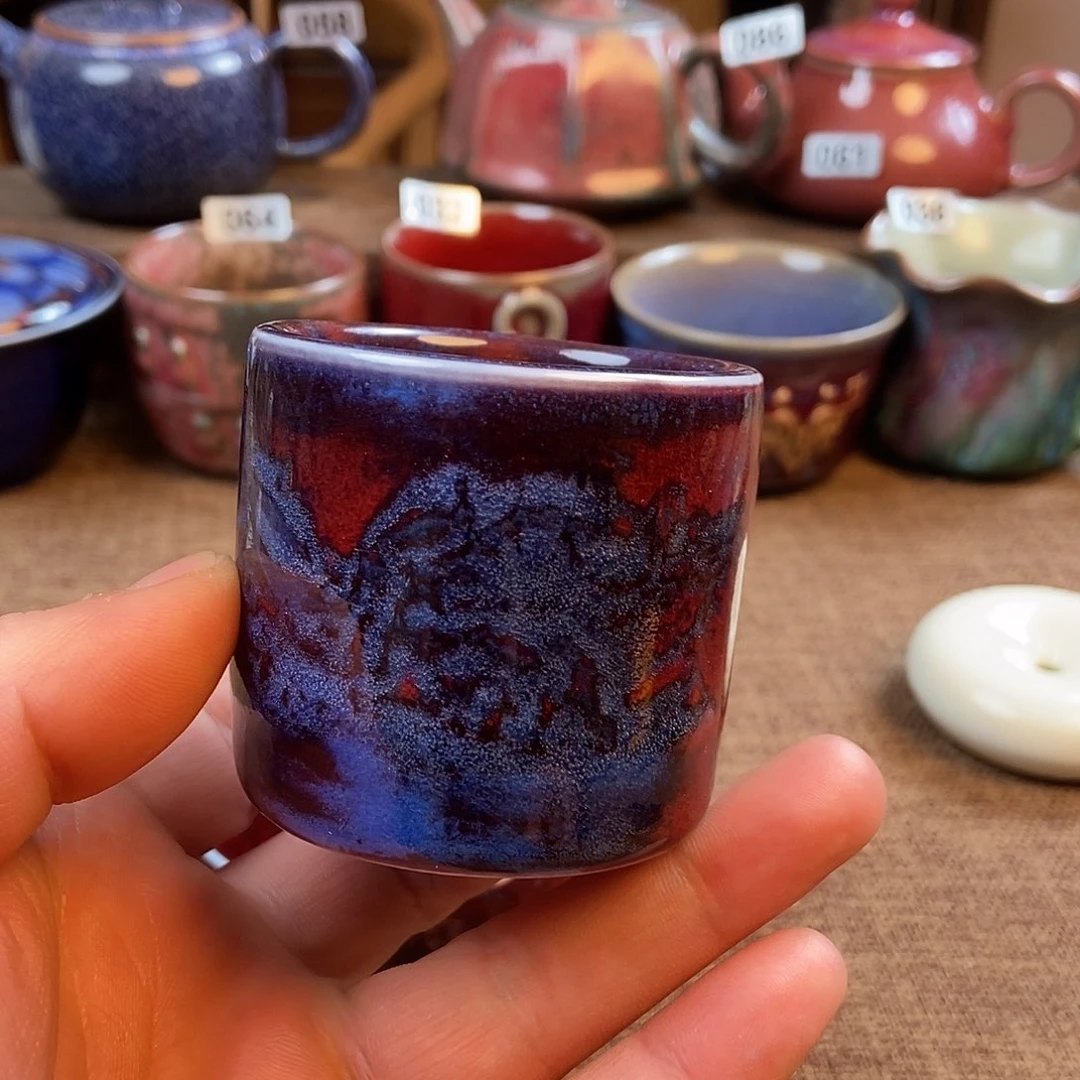 瓷片星*钧瓷茶器家用杯子