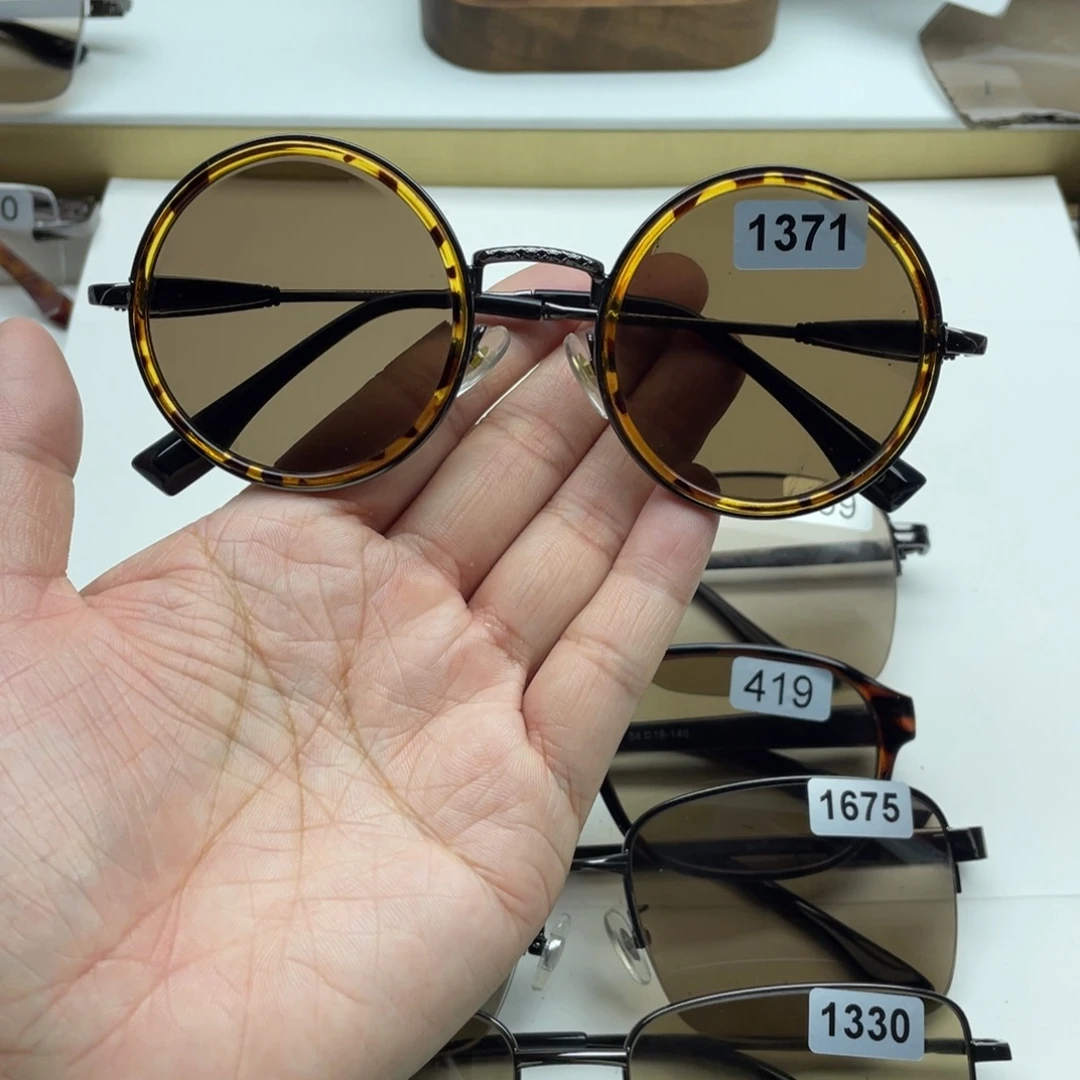 茶水晶复古圆 1371