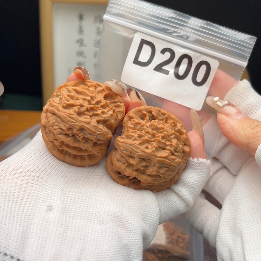 文玩核桃把件43白狮子d200