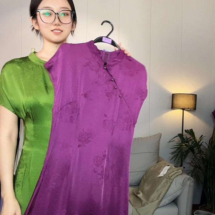 加大双加旗袍去拍