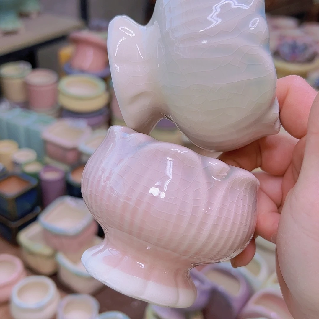 红陶陶瓷花盆当场满12包邮发货