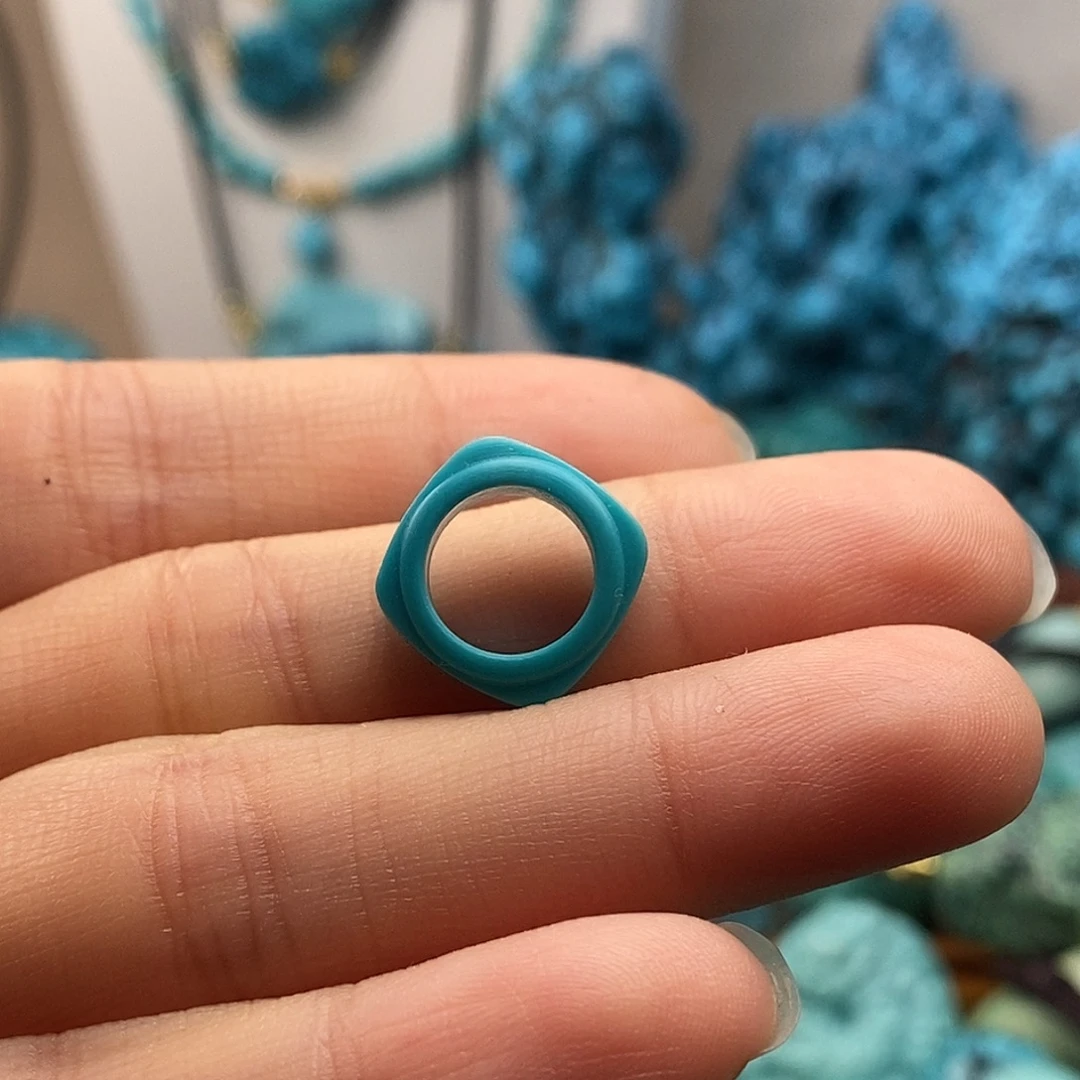 绿松石未镶嵌珠宝半成品