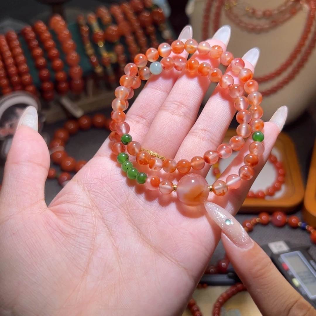 未镶嵌手链南红玛瑙6mm