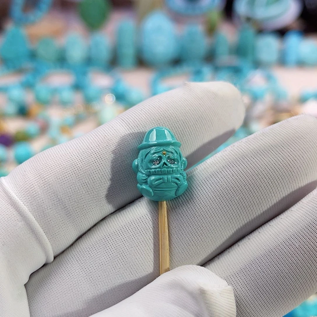 绿松石珠宝奇石未镶嵌