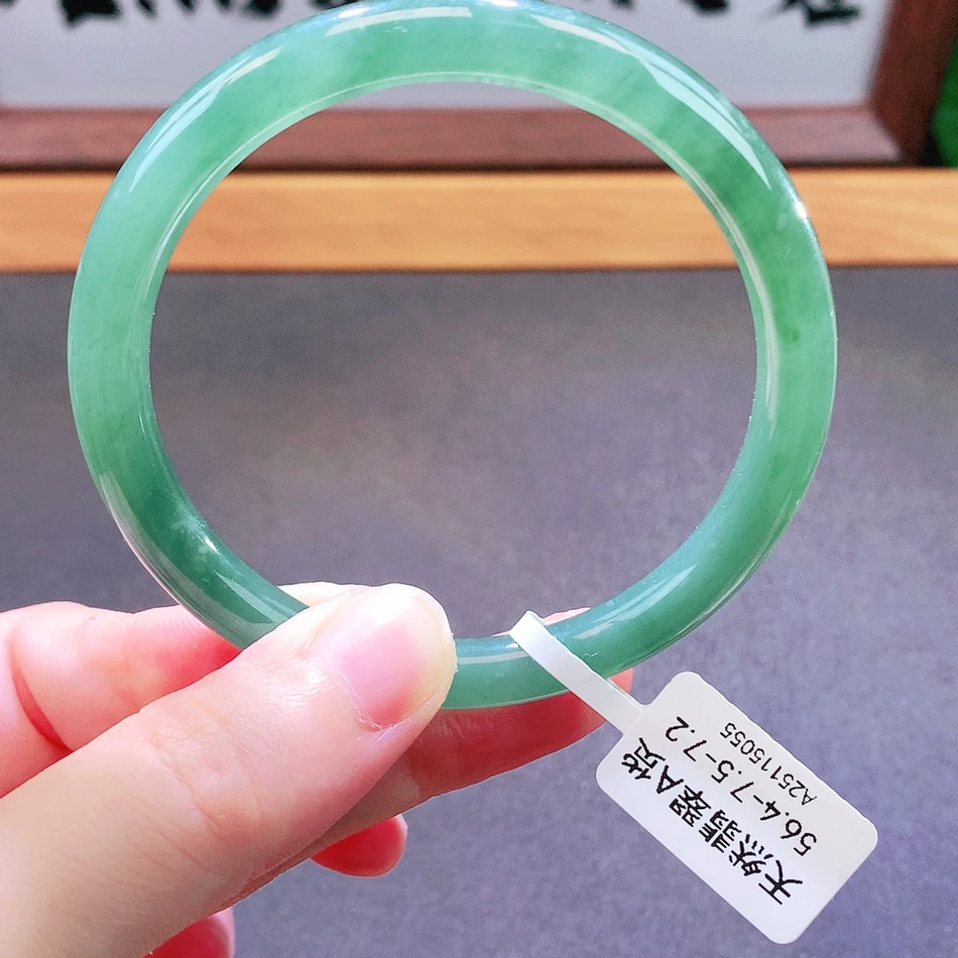 翡翠未镶嵌手镯天然翡翠