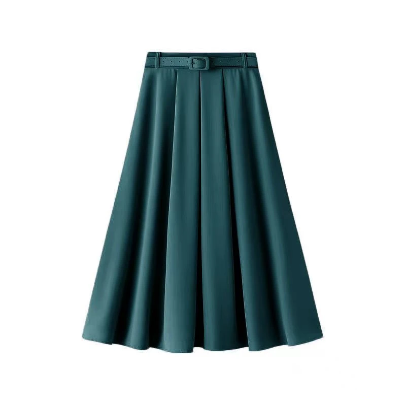 【夏日挚爱】2025新款百搭A字糖果色夏季新款港风中长款半身裙 女