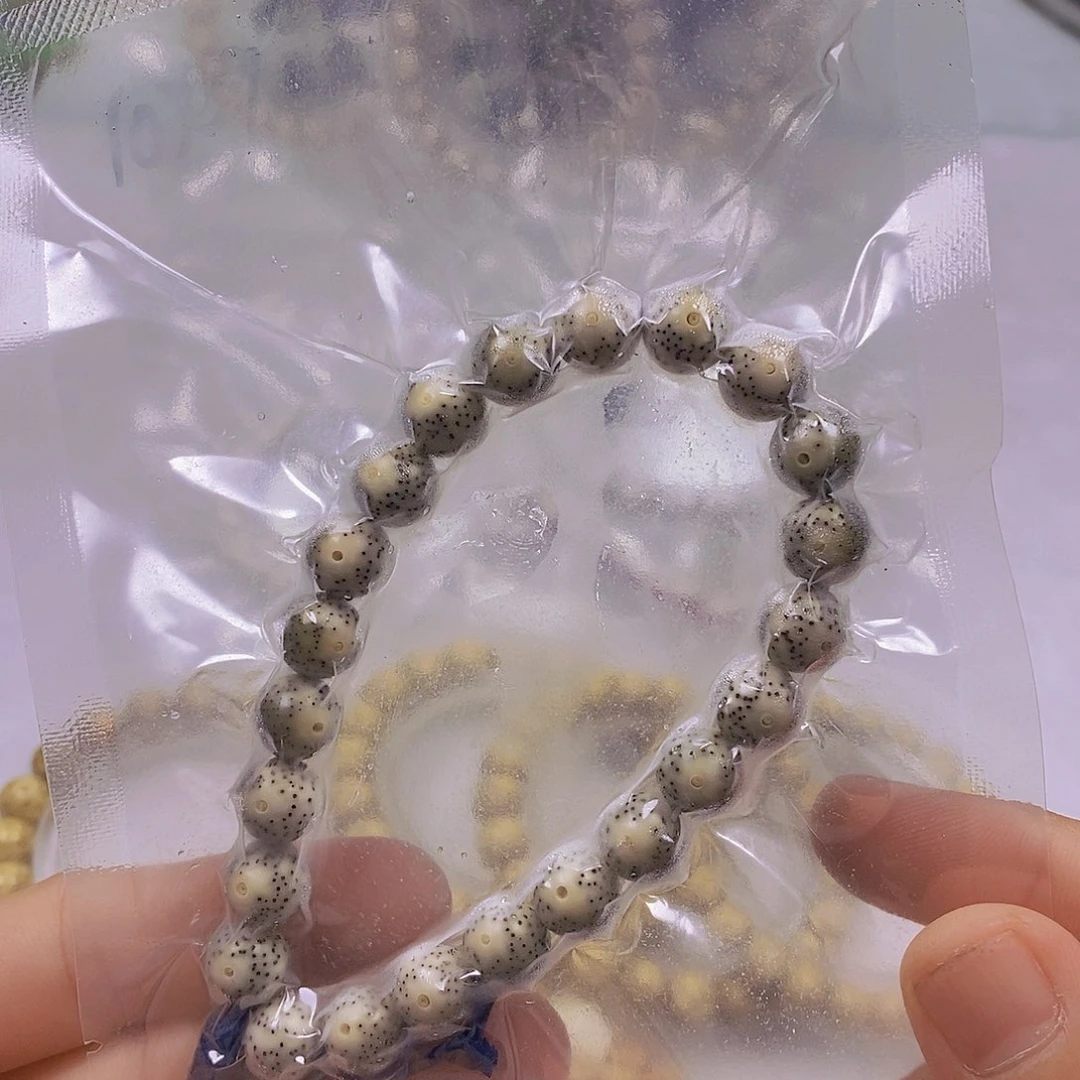 手串星月菩提石玉料圆珠手持10×10