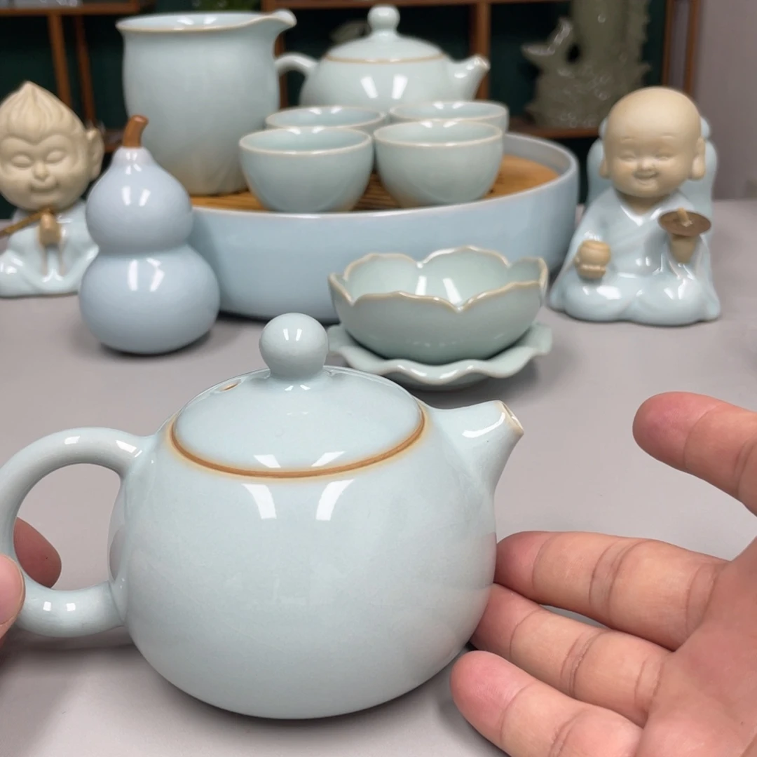 夜***雨瓷天青色瑕西施壶张君老师
