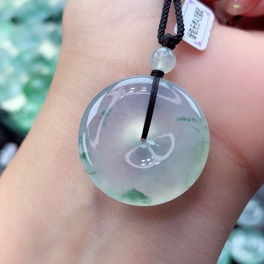 翡翠未镶嵌颈饰编号11尺寸26.1-6.3