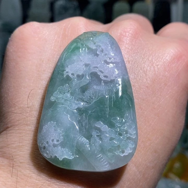 翡翠未镶嵌颈饰天然翡翠