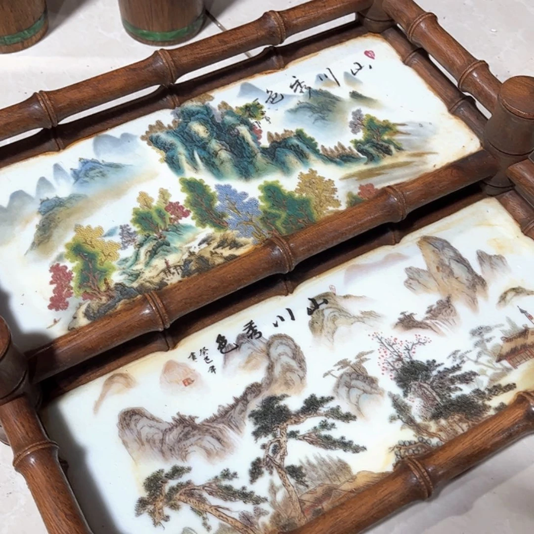 瓷板画山水茶台超级福利超级福利