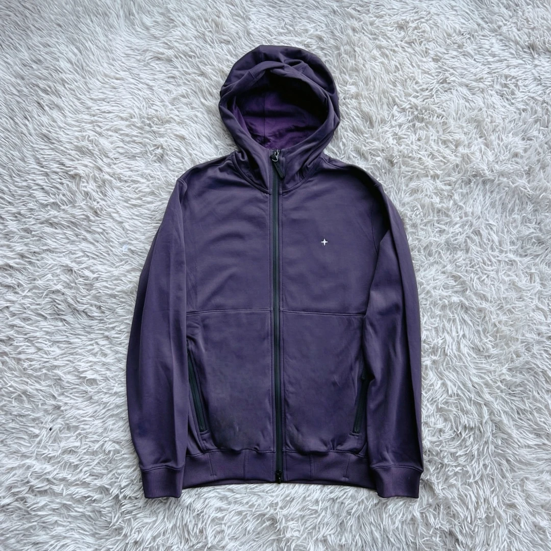 现货Stone Island石头岛Stellina系列 机能户外卫衣夹克紫色