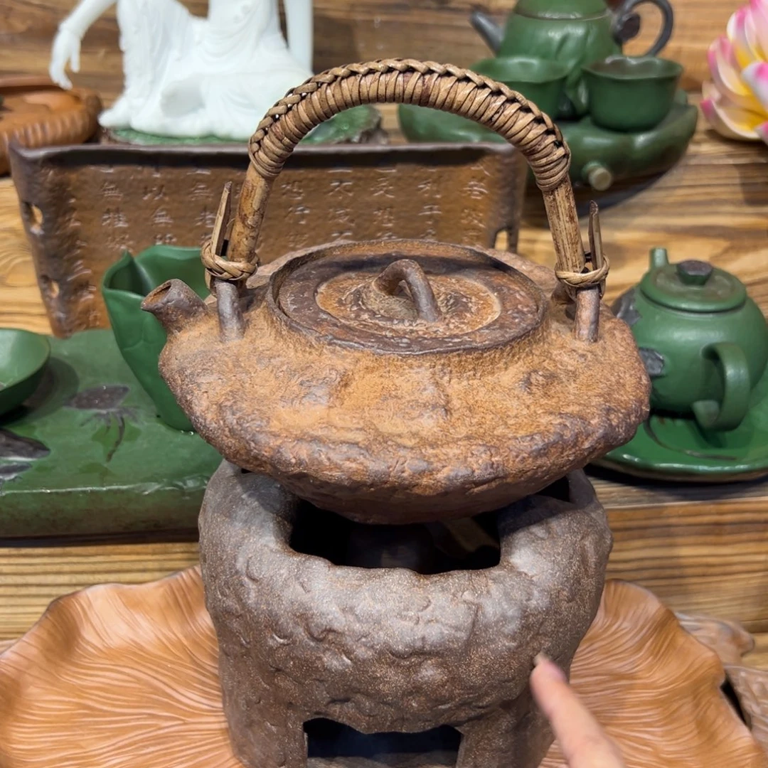 裸烧老岩泥原矿茶具