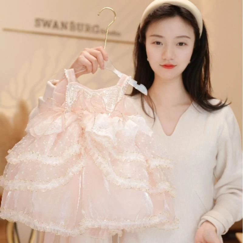【Y.d2033】2025夏季新款女童公主裙女宝连衣裙甜美少女日常重工