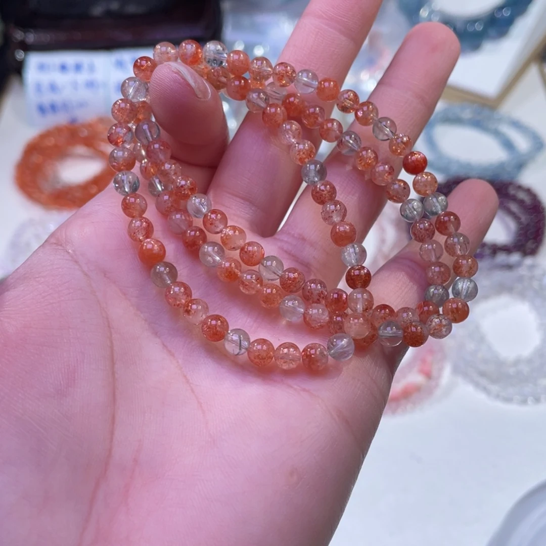未镶嵌手链水晶阿鲁沙渐变三圈5mm