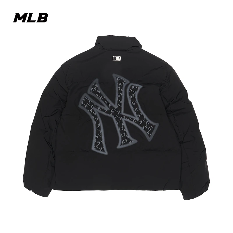 MLB官方男女情侣鹅绒时尚休闲防水防泼老花羽绒服25秋冬新款DJM12