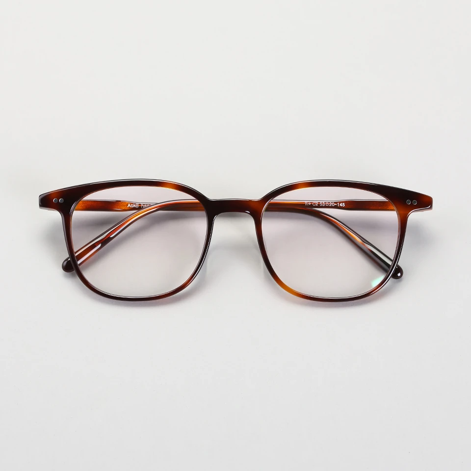 青雉作日式150mm大码细边方框眼镜架大脸轻量玳瑁板材镜框宽脸男