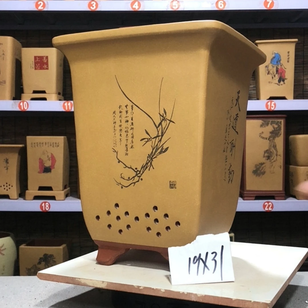 【闪购商品】紫砂花盆：***川手工制作