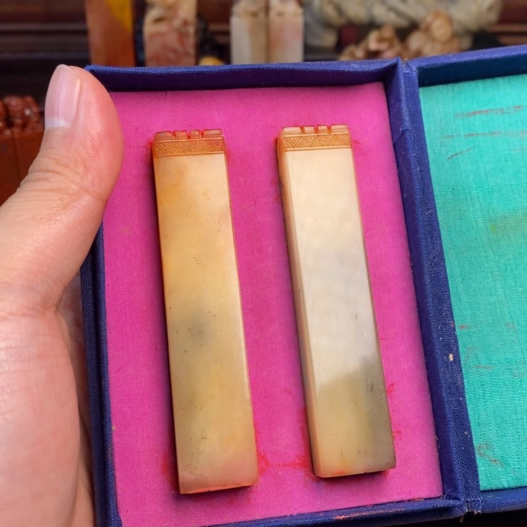 在***清寿山石收藏作品石