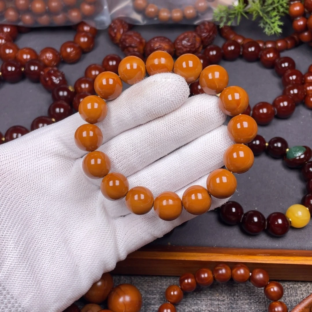 橄榄核手串星***.1.35精品1.0小孔古树铁核