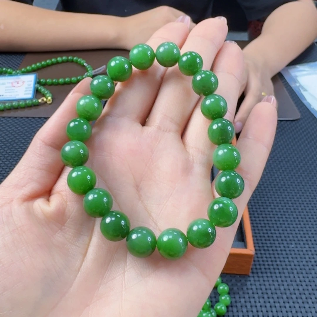 手链未镶嵌和田玉（碧玉）卡10