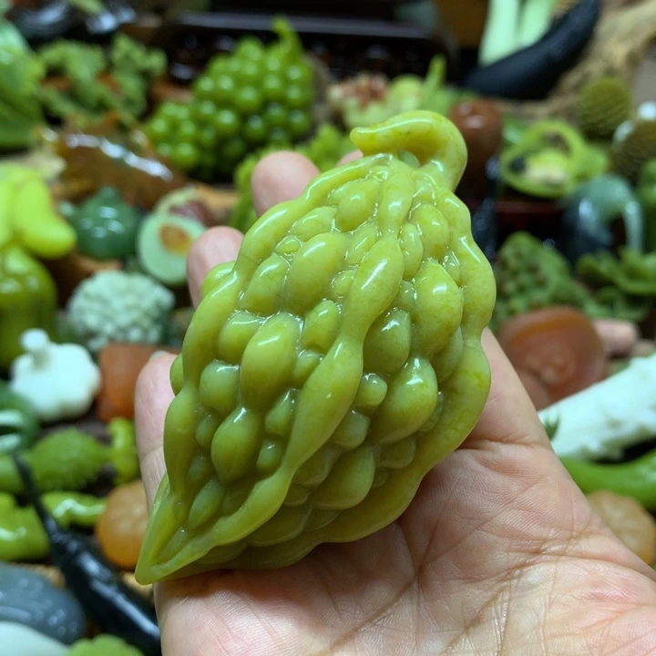 蛇纹石玉未镶嵌手把