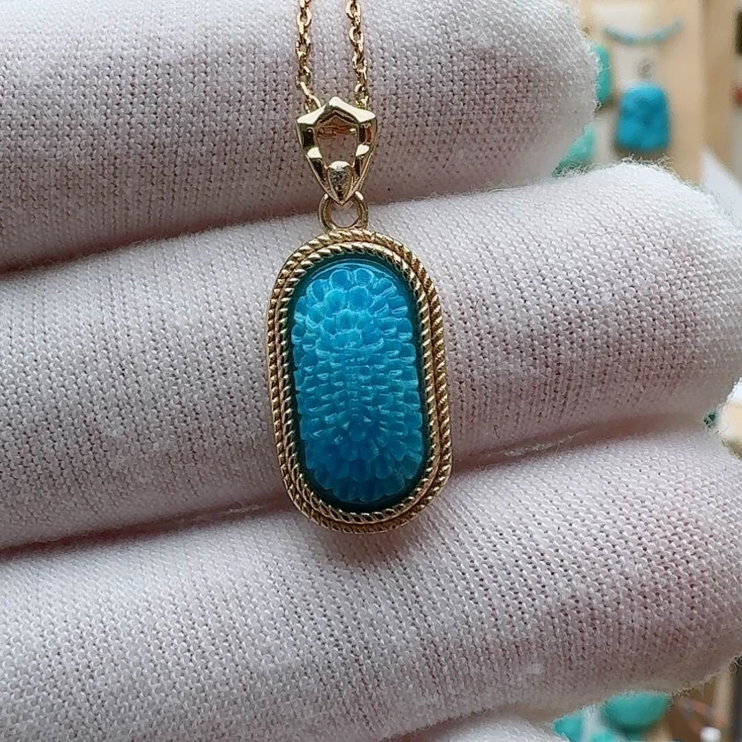 绿松石珠宝奇石未镶嵌