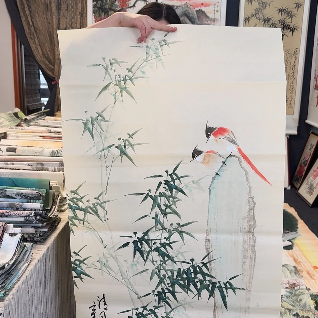 纯手绘国画作品好看