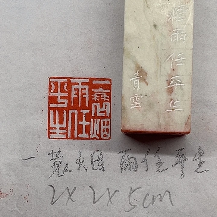 青田石印石一蓑烟雨任平生