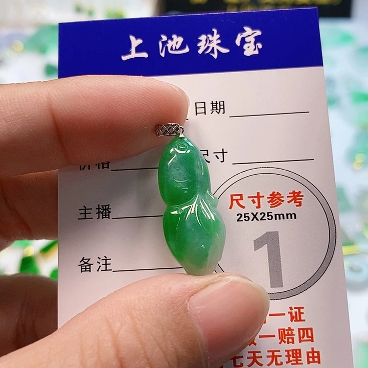 【闪购商品】翡翠颈饰18K金镶嵌翡翠