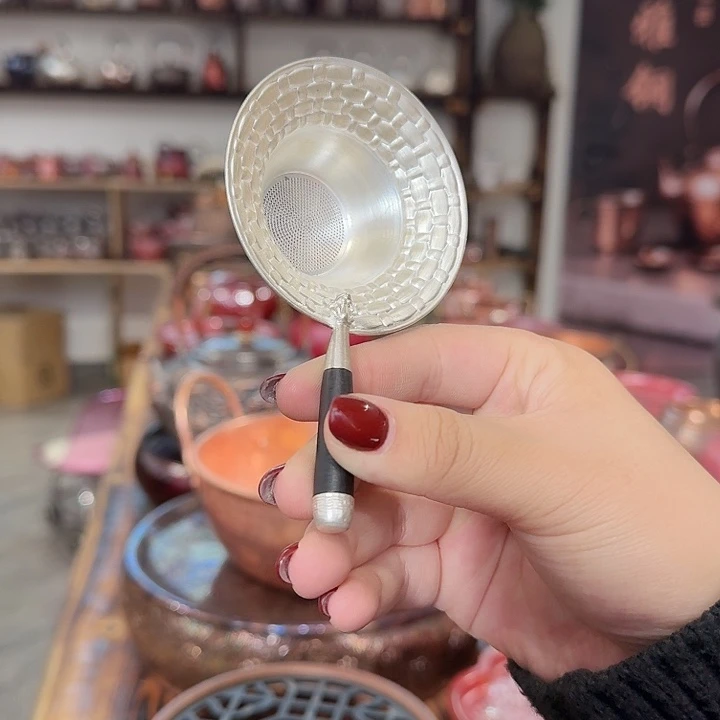 足银茶漏一个手工